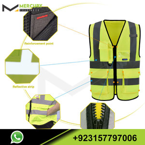 Nuevo diseño para hombres HI VIS, invierno, ropa de trabajo Chaleco DE SEGURIDAD Chaleco de seguridad hecho en Pakistán Chaleco de seguridad para uso al aire libre - Product Image 6