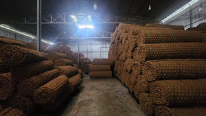 Vietnam asli ramah lingkungan Twisted serat kelapa sabut Mat tali jaring coklat sesuai pesanan fleksibel Harga terbaik langsung - Product Image 4