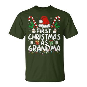 T-shirt promotionnel pour la première Noël en tant que grand-mère, ensemble assorti pour toute la famille, nouveau produit pour les grand-mères - Product Image 1