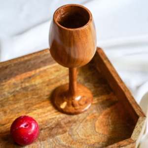 Vasos clásicos de madera, copa de madera de lujo, copa de vino tinto natural, copas de champán de Acacia - Product Image 3