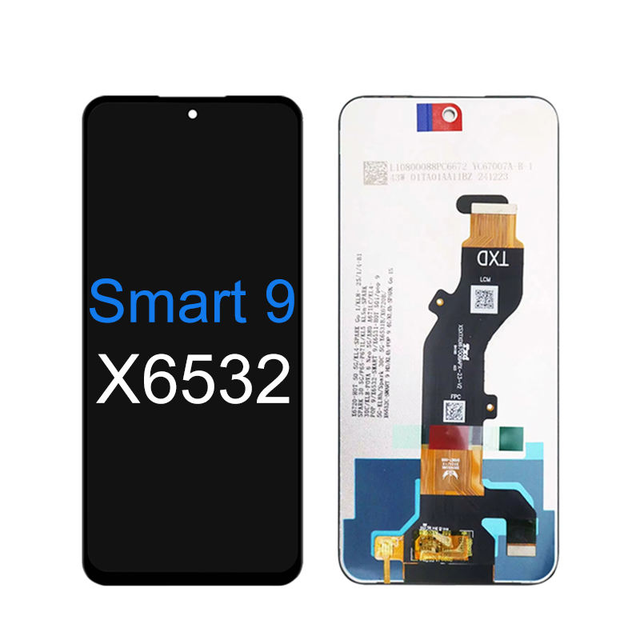 High Quality Original Mobile Phone LCD Touch Digitizer Screen 100% Tested Repair Service for Infinix Smart 9 1 Year Warranty