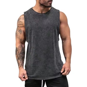 Vente en gros de chemise musculaire sans manches en coton vêtements de sport tricotés de style décontracté pour l'entraînement, le fitness, la course à pied et la musculation - Product Image 1