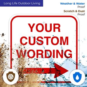 Mũi tên vuông trái hoặc biểu tượng mũi tên phải, thích hợp cho văn phòng, doanh nghiệp, nơi làm việc, nhà cửa, chống gỉ và phai - Product Image 4