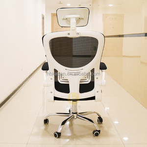 Chaise de bureau ergonomique à dossier haut chaise d'ordinateur en maille avec accoudoirs et support lombaire réglable pour bureau à domicile ou salle d'étude - Product Image 6