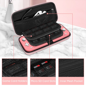 Laudtec pour Nintendo pour Switch 2 Housse de protection rigide en EVA antichoc avec 15 cartes de jeu 2 pour fentes pour micro cartes Sac de voyage - Product Image 2