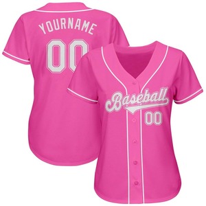 Camiseta de béisbol auténtica Blanca Rosa personalizada - Product Image 2