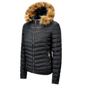 Chaqueta Bomber Acolchada Ligera con Cuello Alto de Lona y Logotipo Personalizado OEM, Chaqueta Impermeable de Invierno Personalizada - Product Image 1