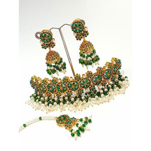 Fashionable Luxury Classic Zircon <b>Jewelry</b> Sets Women Traditional <b>Pakistani</b> Indian Style Engagement Wedding Party Simple Design - Product Image 2