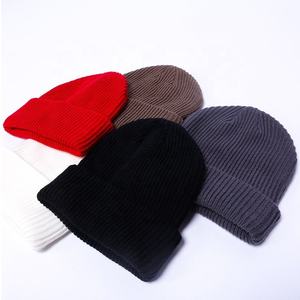 <b>Winter</b> Plain Knit Beanie <b>Cap</b> Custom Logo Embroidery Soft Acrylic Headwear <b>for</b> <b>Men</b> and Women - Product Image 4