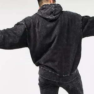 Sweats à capuche en coton avec logo personnalisé, sweats à capuche en molleton lourd, sweats à capuche en coton surdimensionnés vierges personnalisés de grande taille pour hommes, nouveauté 2025 - Product Image 6