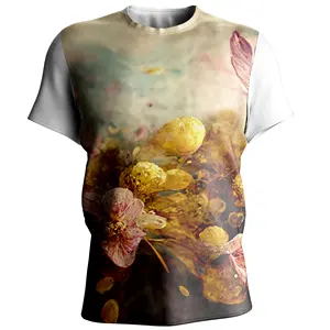 High Quality Custom Men's T-Shirts digital Printing custom LOGO 100% Polyester sublimation printing T shirts bulk suppliers