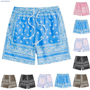 Shorts pour hommes grande taille hommes cordon taille Paisley imprimé été Shorts de plage Shorts pour hommes - Product Image 6