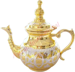 Moroccan Teapot Moroccan Tea Pot Coffee & Coffee & Tea Sets Equipment Silver Drink ware All-season Brass,metal Color Box Support