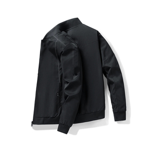 Custom High Quality 100% Polyester <b>Men's</b> Bomber Jacket <b>Long</b> Winter Stand <b>Coat</b> Casual Hooded Leather Canvas Fabric New OEM ODM - Product Image 1