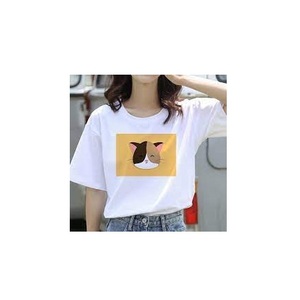 เสื้อยืดคอกลมสำหรับผู้หญิงเสื้อยืดพิมพ์ลายโลโก้ออกแบบได้ตามต้องการ - Product Image 4