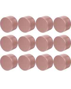 Vela de Metal redonda hecha a mano, lata, sin costuras, oro rosa, mate, Blanco, Negro, contenedor, nueva Idea de producto para Navidad, tarro de Metal vacío - Product Image 4