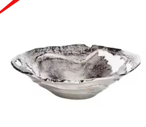 Premium Quality <b>Silver</b> Finished Hammered Design Round Shape Chocolate <b>Bowl</b> - Product Image 4