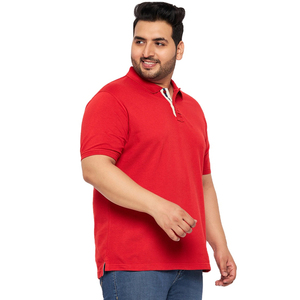 Polo à manches courtes décontracté pour homme, tissu en coton tricoté respirant et anti-bouloches, logo brodé, imprimé, grande taille - Product Image 3