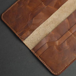 Wholesale Direct Sales Leather Single Shade Long Bifold <b>Wallet</b> For Men Cards Holder Leather <b>Money</b> Clip Holding Bifold <b>Wallet</b> - Product Image 3
