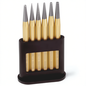 Jeu de poinçons coniques de qualité industrielle Knipex, 6 pièces, avec pointe droite, support en plastique, ciseaux et poinçons - Product Image 2