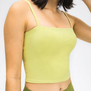 Qualité supérieure Femmes Débardeurs Sans Manches Racer Back Camisoles Halter Neck Crop Tops en gros personnalisé ODM - Product Image 5