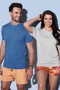 Camiseta Unisex Heather CVC, Camiseta de Algodón Premium para Hombre, Camiseta de Manga Corta con Cuello Redondo Bella + Canvas para Hombre - Product Image 6