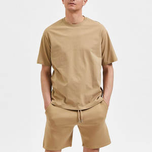 ชุดวอร์ม2ชิ้นและชุดสั้นผู้ชายแขนสั้นออกแบบโลโก้ได้ตามต้องการสำหรับฤดูร้อน - Product Image 6