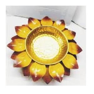 Urli de Metal rosa redondo decorativo tradicional, para flor flotante y luz de té - Product Image 1