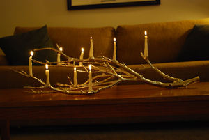 Bougeoir conique de style branche de luxe en verre et métal pour la décoration intérieure et les mariages - Product Image 3