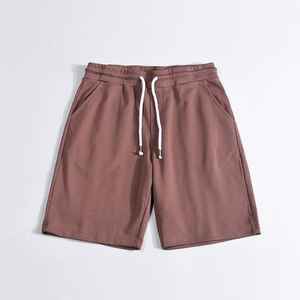 Pantalones cortos de gimnasio para hombre OEM 100% algodón polar 5 pulgadas entrenamiento francés Terry Carg alto recto logotipo personalizado Casual peso pesado plano - Product Image 1