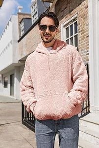 Sudaderas Casuales de Invierno para Hombre, Color Sólido, 100% Algodón, Felpa, Corte Regular, Secado Rápido y Transpirable, Ecológicas, con Bolsillo, Alta Calidad - Product Image 5