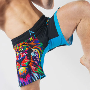Short MMA de haute qualité pour hommes Impression de logo personnalisé extensible Lutte Arts martiaux Porter Adultes Vente en ligne Prix peu coûteux - Product Image 2