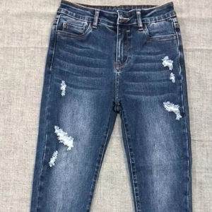 Pantalones vaqueros de lona personalizables de alta calidad, pantalones cortos Cargo informales de cintura media, logotipo bordado, tela de punto impermeable personalizada - Product Image 1