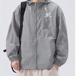 Veste zippée en polyester tissé pour homme, modèle 2025, la plus appréciée, élégante, décontractée, légère, imperméable et respirante, pour toutes les occasions - Product Image 4