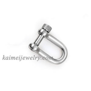 도매 고품질 스테인리스 긴 Dee 유형 조정가능한 수갑 가격 - Product Image 6