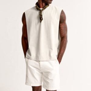 Summer <b>Mens</b> <b>Tank</b> <b>Tops</b> Sleeveless <b>Men</b> Solid Fitness <b>Tank</b> <b>Top</b> Man Cotton Customized Sport Bottom <b>Top</b> Fashion Tanktop - Product Image 2