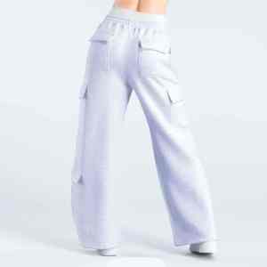 Pantalones Deportivos Térmicos de Algodón para Mujer, Cintura Elástica, Transpirables, Cintura Media, Ajuste Holgado, Pierna Ancha, Ropa de Calle, Invierno, Casual, Pantalones Holgados - Product Image 3