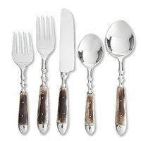 Ensemble de couverts de luxe en acier inoxydable personnalisable fabriqué à la main couteau fourchette à revêtement argenté pour mariages dîners cuisine restaurant