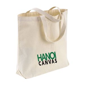 100% sac fourre-tout en toile de coton recyclé matériau naturel écologique personnalisé avec logo imprimé personnalisé pour les achats de cadeaux - Product Image 5