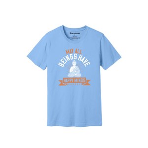 Camiseta informal de algodón 100% con impresión de temas de Buda en 3D, 12 opciones de color, 160-180, colocación de diseño personalizable GSM pesado - Product Image 1