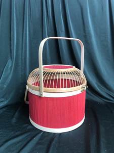 Panier de rangement en bambou naturel de haute qualité, style traditionnel, design pliable, couleur personnalisable, accessoires décoratifs, tendance - Product Image 2