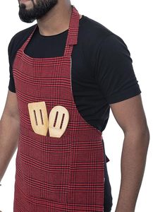 ผ้ากันเปื้อนผ้าฝ้ายน้ำหนักเบาสามารถซักได้อเนกประสงค์สำหรับงานอบภาพวาดในสวน - Product Image 2