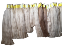 Extensions de cheveux humains bruts Remy 12A en gros, lisses et soyeux, couleur claire, double trame, 100g/paquet, origine Vietnamienne