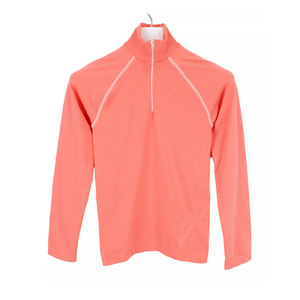 Pulls professionnels pulls pour hommes manches longues quart fermeture éclair couleur Orange coton polaire sweats pour garçons - Product Image 1