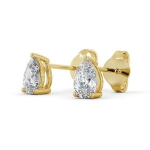 Latest 1CTW Pear Shaped Stud <b>Earrings</b> 14K Solid Yellow Gold CVD Pear Lab Grown Diamond Vintage Women <b>Earrings</b> for Wedding Party - Product Image 5