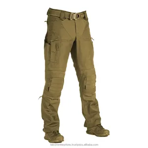Pantalones tácticos multibolsa para hombre, pantalones de carga tácticos resistentes al desgaste, de nailon verde, OEM, venta al por mayor