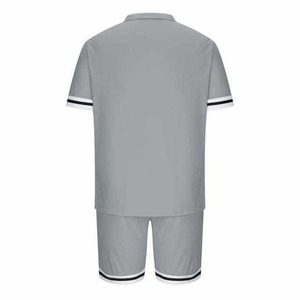 Conjuntos de 2 piezas de verano OEM, conjuntos de camiseta Polo y pantalones cortos hechos a medida para ropa de hombre, conjuntos gemelos de algodón de estilo callejero de talla grande - Product Image 5