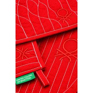 Be-28455-Rd Ensemble de cuisine 100% coton rouge uni 17*30 cm-20*20 cm (gants et protège-plat) - ROUGE - Product Image 3
