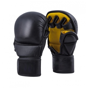 Wears World Customizable Professional Mexican Kick Boxing Gloves White/Black/Red Leather 8oz Adjustable Wrist <b>Strap</b> Lightweight - Product Image 4