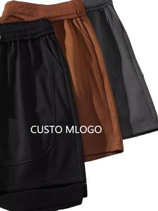Pantalones Cortos Deportivos Casuales para Hombre, Estilo 2025, 100% Algodón, Secado Rápido, Transpirables, con Cintura Elástica, Diseño Liso - Product Image 2